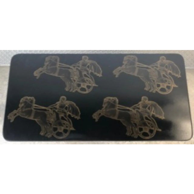 Neoclassical Piero Fornasetti Bighe Neoclassical Coffee Table For Sale - Image 3 of 13