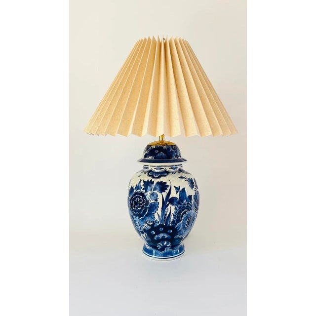 Metal Antique Delft Table Lamp from De Koninklijke Porceleyne Fles, 2026 For Sale - Image 7 of 7