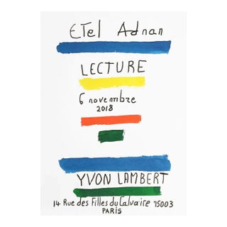 2018 Etel Adnan Lecture Poster For Sale