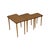 Mid-Century Modern Vintage Nesting Tables in Formica, Walnut and Beech with Conical Legs, 1950s, Set of 3 For Sale - Image 3 of 10
