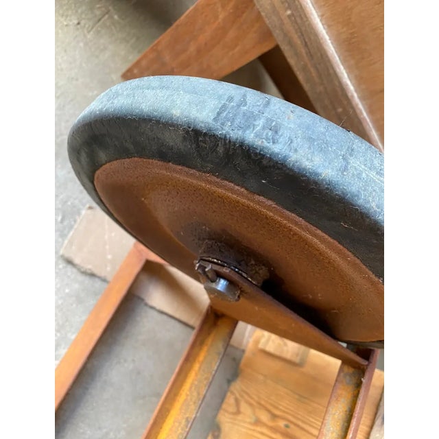 1950s Vintage Industrial Coffee Table, 1950 For Sale - Image 5 of 12