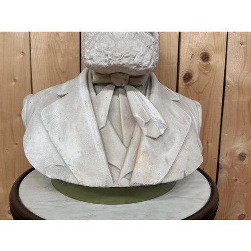 Unknown Artist, Male Bust, 19th Century, Marble For Sale - Image 5 of 9