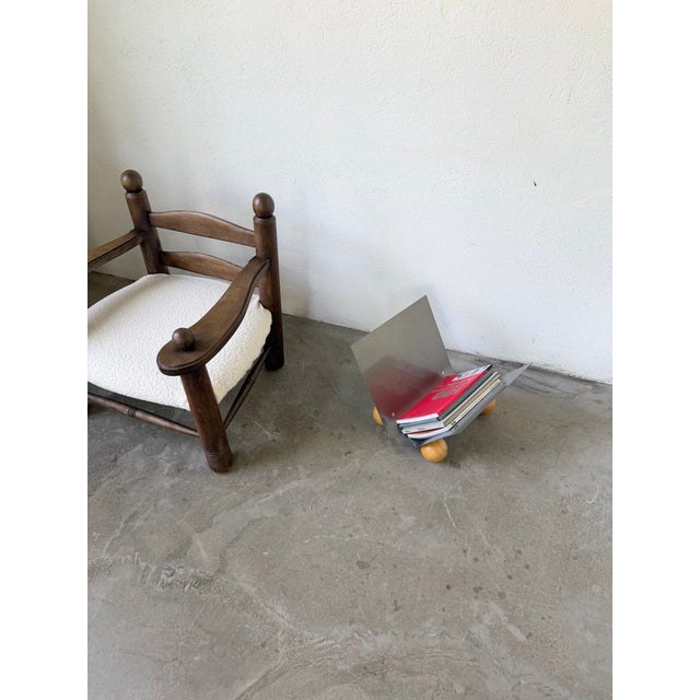 Gray Postmodern Magazine Rack, 1980s For Sale - Image 8 of 18