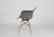 Paw (pivot armchair wood base) chair in gray fiberglass, designed by charles & ray eames for herman miller. First...