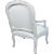 2 Beautiful Hand Painted Fauteuil Chairs For Sale In West Palm - Image 6 of 11