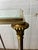 Maison Jansen Vintage French Brushed Steel and Brass Neoclassical Directoire Table Stand For Sale - Image 4 of 12