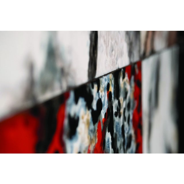 Caltagirone /A Storage Unit in Matt Black Lacquer with Hand-Enameled Stone Fronts by Ferruccio Laviani for NOT.Ordinary For Sale - Image 3 of 8