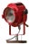 French Red Theater Spotlight Desk Lamp from A.E. Cremer, Paris, 1950s For Sale
