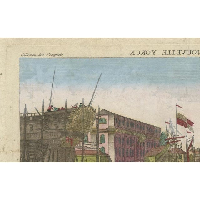 Optical View of New York City Manhattan Harbor, 1775, Paper For Sale - Image 9 of 10