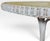 White Vintage Coastal White Wicker Round Dining Table With Inset Glass Top For Sale - Image 8 of 18