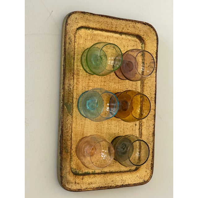 Mid Century Italian Crystal Shot Glasses For Sale - Image 4 of 5