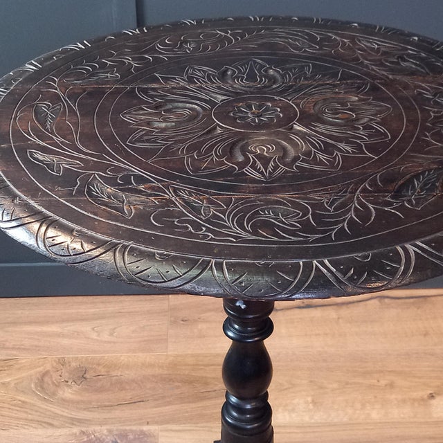Wood English Wine Table, 19th Century For Sale - Image 7 of 9