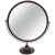 Glass Large Mid-Century Modern Brown Plastic & Steel Adjustable Table Mirror For Sale - Image 7 of 7