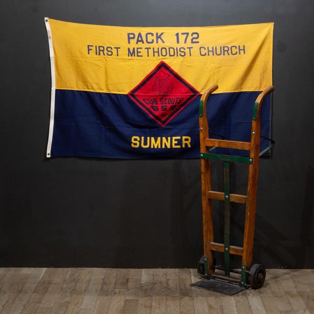 ABOUT An authentic, vintage Cub Scouts of America (BSA) official troop flag. This flag belonged to Pack 172, First...