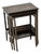 Antique Edwardian Lacquered Chinoiserie Nesting Tables, 1900, Set of 3 For Sale