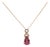 3.2Ct Pink Tourmaline Pendant With Earth-Mined Diamond Accents in Solid 14k Gold For Sale