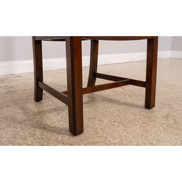 Brown Set of 8 Henredon Chippendale Mahogany Dining Room Chairs For Sale - Image 8 of 16
