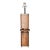1960s Mid Century Modern Carved Wood Block Table Lamp For Sale