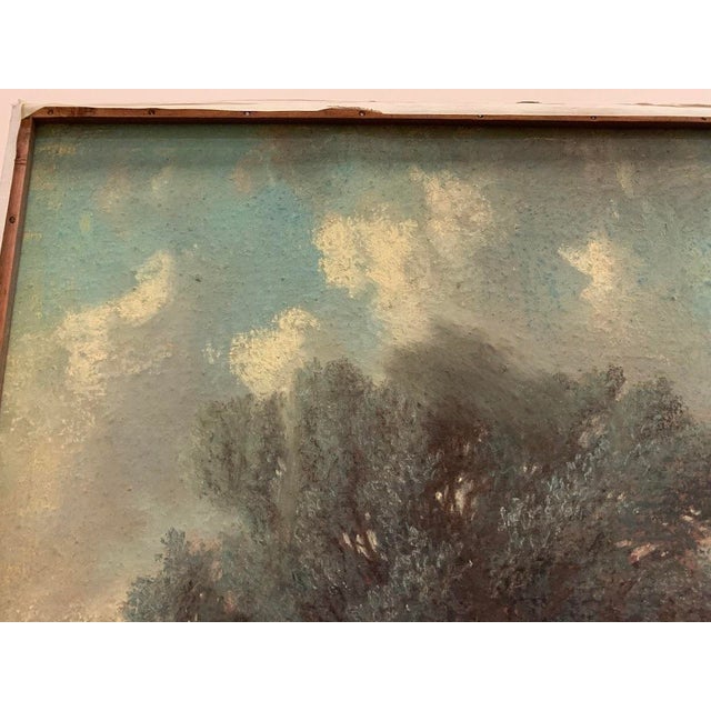 W Wintz, Landscape, 1854, Pastel Drawing, Framed For Sale - Image 15 of 18