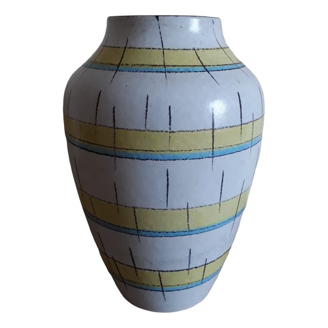 Vintage Glazed Ceramic Vase, Germany, 1960s For Sale