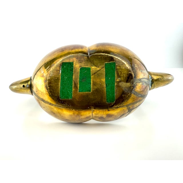 Vintage Brass Double Swan Centerpiece Bowl For Sale - Image 10 of 10