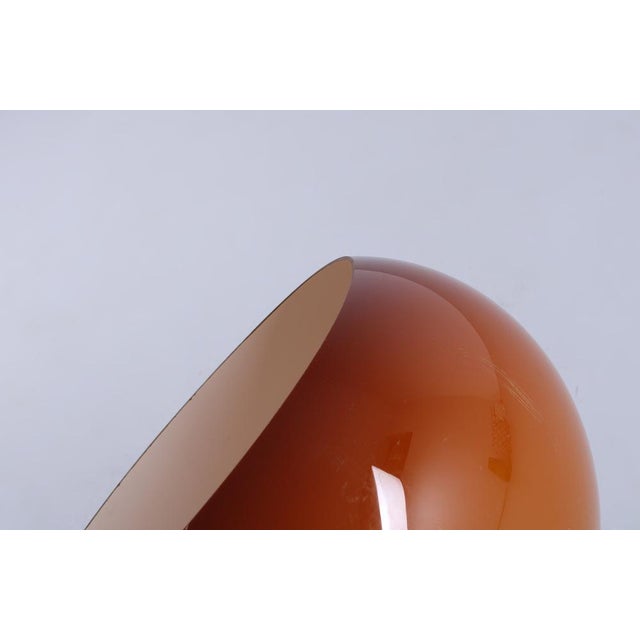 1970s Amber Adjustable Mushroom Table Lamp from Guzzini, 1970s For Sale - Image 5 of 17