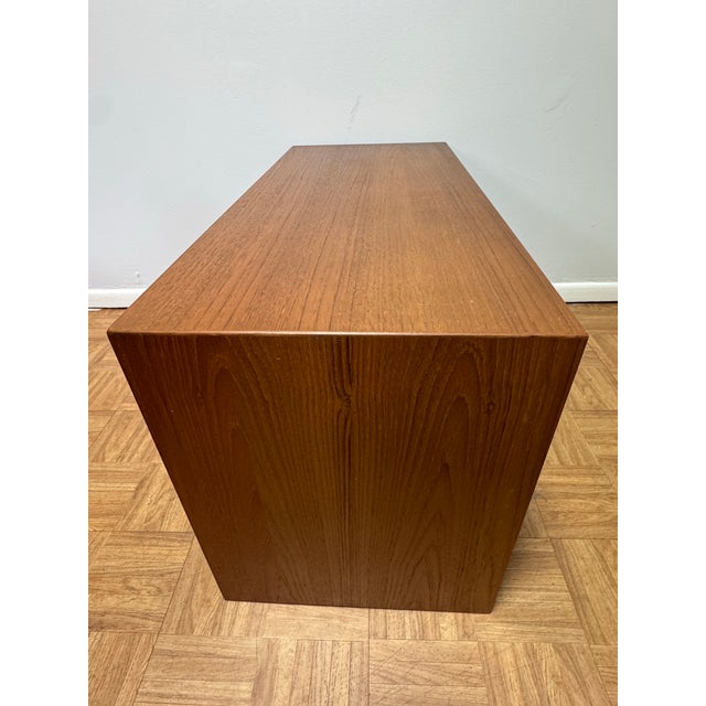 1960s 1960s Danish Mid-Century Modern Teak Sliding Door Cabinet by Hg Furniture, Denmark For Sale - Image 5 of 10