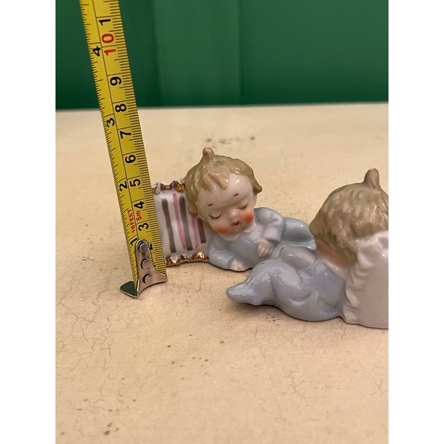 Antique Sleeping Baby Salt and Pepper Shakers For Sale - Image 4 of 4