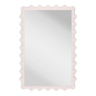 Fleur Home Garden District Valmont Rectangle Mirror in Frosted Petal, 23.5x38.75 For Sale