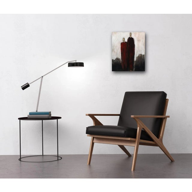 Blurring the distinction between figure and abstract paintings, Swiss artist Edith Konrad’s spectral forms - human in...