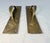 Art Nouveau Pair of Antique Heavy Thick Brass Art Nouveau Fixed Door Handles Hardware Pulls For Sale - Image 3 of 9