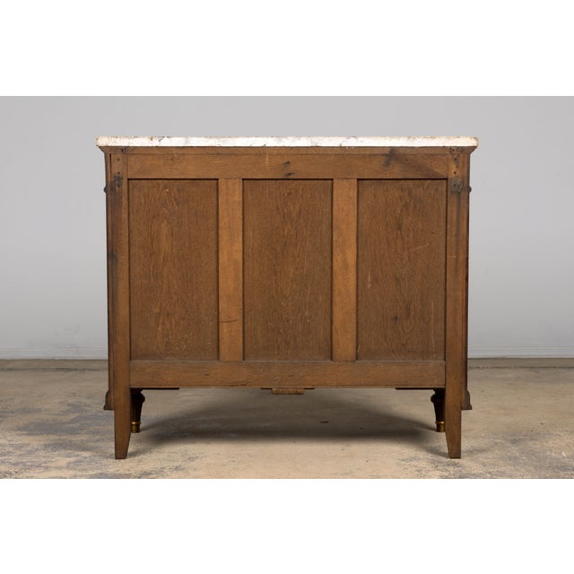 Late 19th Century French Louis XVI Oak and Marble Buffet by Haentges Freres For Sale - Image 18 of 18