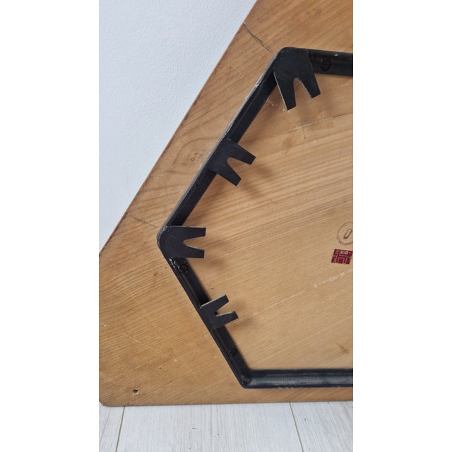 Mirror with Wood and Brass Frame by Gio Ponti for Rima, 1950s For Sale - Image 6 of 9