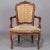 Antique French Louis XVI Carved Walnut Parlor Set, Settee and Armchairs - 3 Pieces For Sale - Image 10 of 13