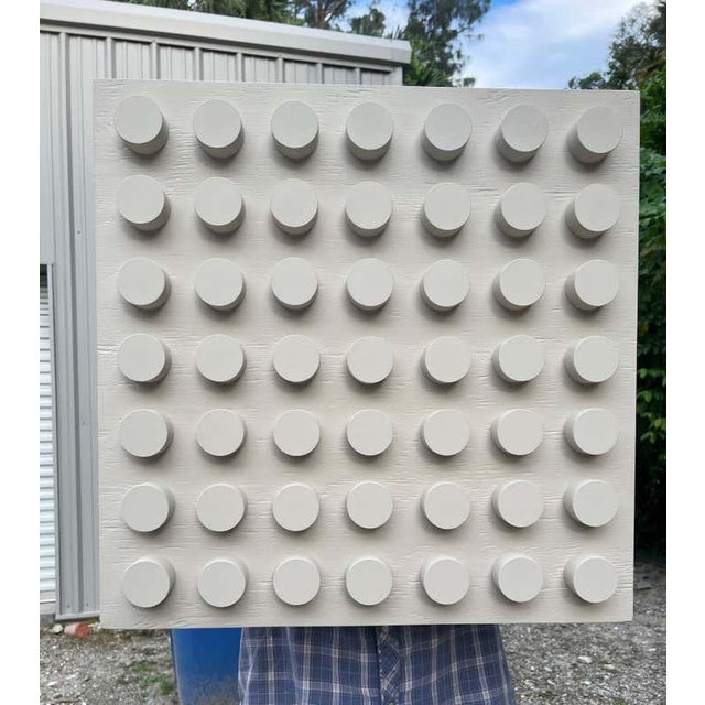 Modern William Finlayson Jr. Acrylic Painting on Panel Assemblage Titled: “Leego II” 2024 For Sale - Image 3 of 12