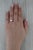 Metal 0.82ctw Round Diamond Engagement Ring 14k White Gold Size 7 Cathedral Band For Sale - Image 7 of 8