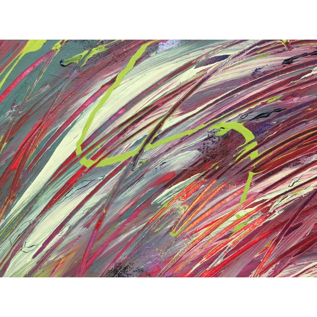 Abstract Vintage Abstract Painting, Signed For Sale - Image 3 of 13