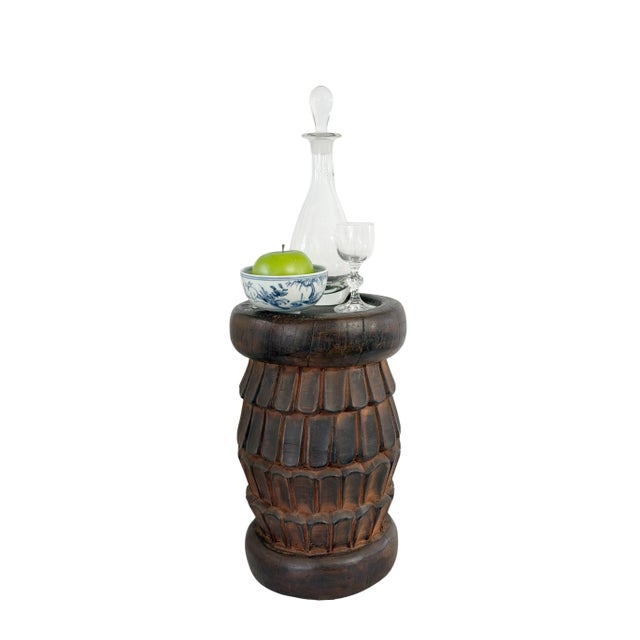 Vintage Tribal Nobility Bamileke Stool/Table Cameroon 14.5" H For Sale - Image 9 of 10