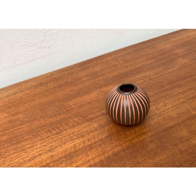 Mid-Century German Wormser Terra-Sigillata Pottery Vase, 1960s For Sale - Image 5 of 17