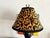 Vintage Black Metal Urn Lamp With Leopard Print Shade For Sale - Image 4 of 12