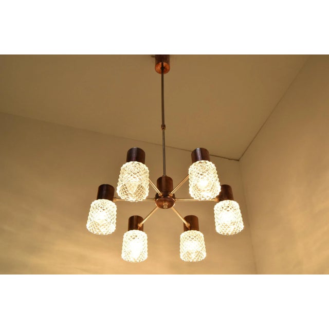 Mid-Century Chandelier by Kamenicky Senov, 1960s For Sale - Image 3 of 15