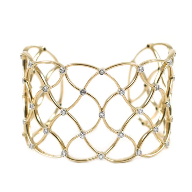 Metal Christina Addison 18kt Yellow Gold Clover Necklace For Sale - Image 7 of 12