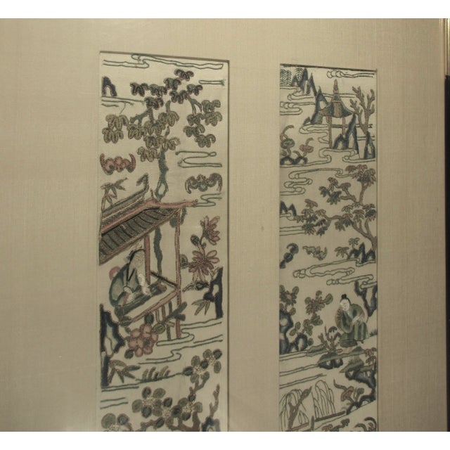Early 20th Century Chinese Embodery Panels For Sale - Image 5 of 7