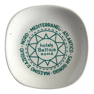 Vintage Hotels Bettoja Roma Italy Ashtray For Sale