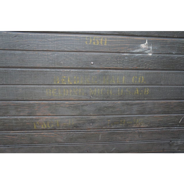 Antique American Oak Farmhouse Kitchen Pantry Ice Box Refrigerator Bar Cabinet For Sale - Image 12 of 14