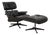 Set of Lounge Chair with Ottoman in Leather by Charles & Ray Eames for Vitra For Sale