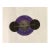 Antique Celestial With Moon Face and Medieval Purple - 30" X 24" For Sale