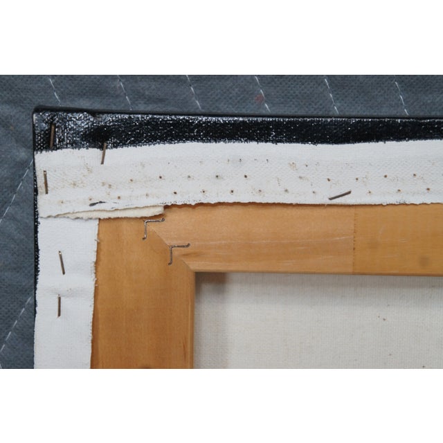 1990s Chiaroscuro Still Life Oil Painting Canvas of Pears For Sale - Image 6 of 13