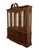 Traditional American Drew Solid Cherry Traditional Style 71" Buffet W. Lighted Display China Cabinet 752-840 / 752-841 For Sale - Image 3 of 12