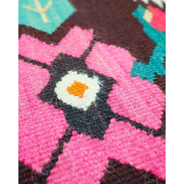 Vintage Romanian Oltenia / Muntenia-Style Handwoven Wool Flatweave Runner Rug, 1960s For Sale - Image 10 of 16